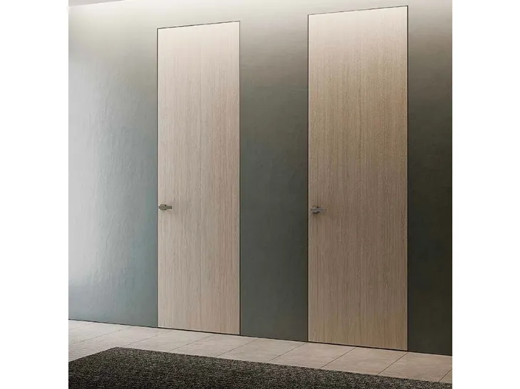 Porta per interni battente in laminato Filomuro Grafite 111G Grano di BiHome