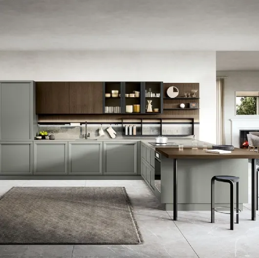 Cucina Classica con penisola Bellaria 04 di Forma Cucine